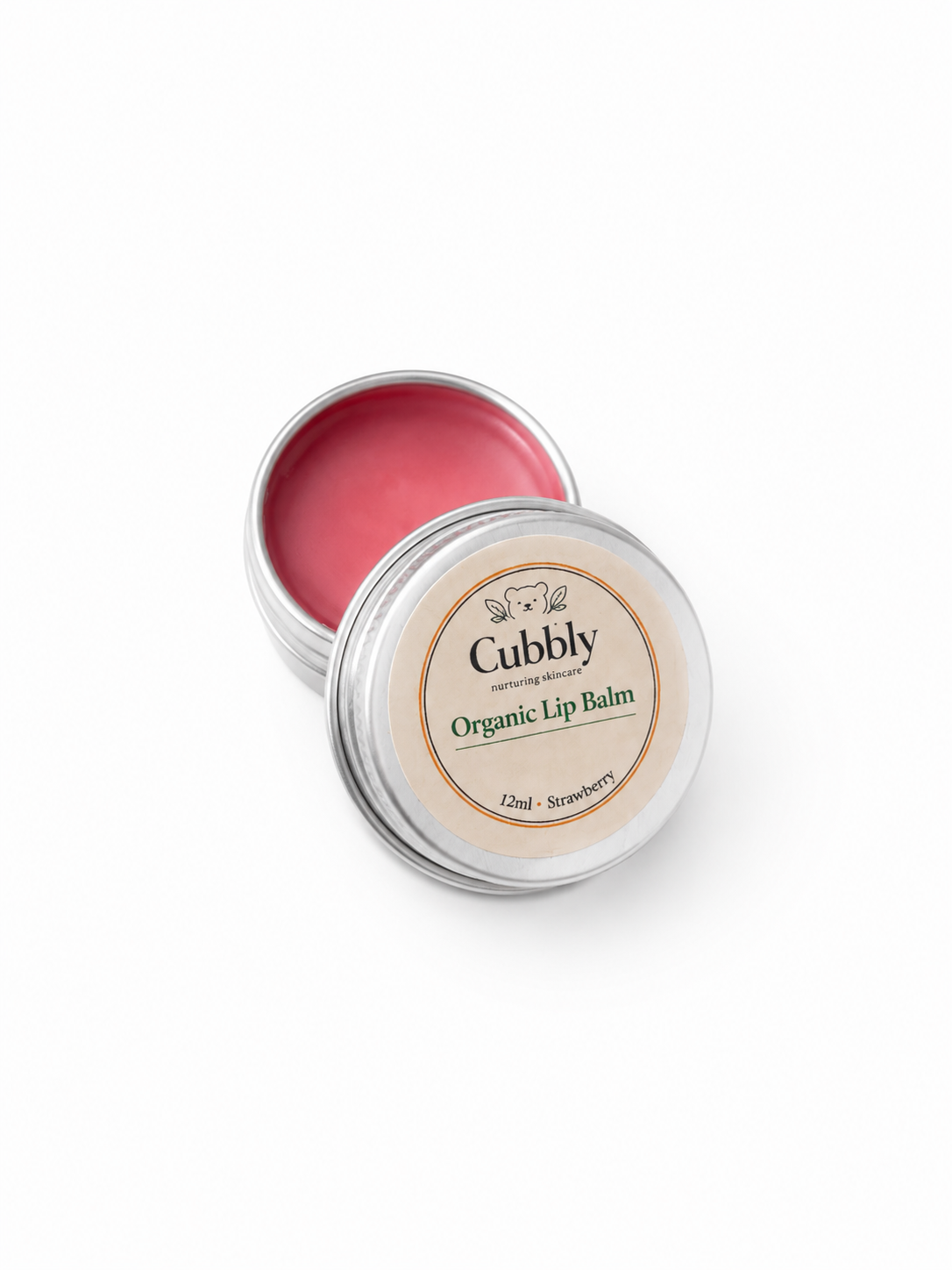 Cubbly Organic Natural Lip Balm - Strawberry