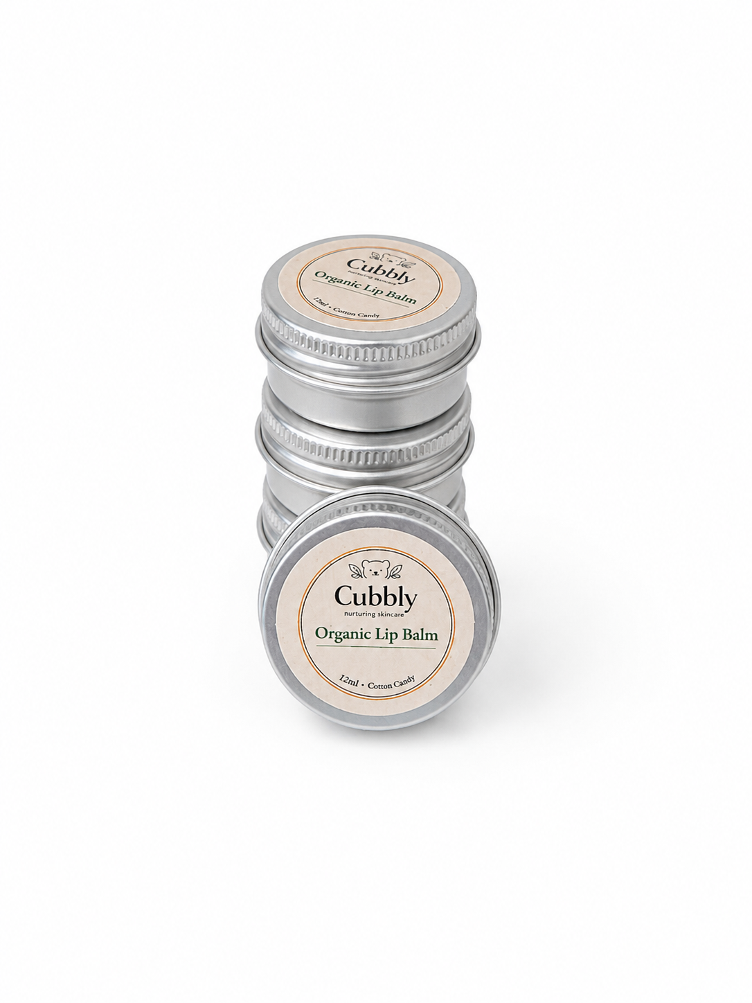 Cubbly Organic Natural Lip Balm - Cotton Candy